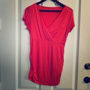 Maternity coral pink top 🌷